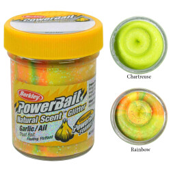 Berkley Powerbait Natural Glitter Trout Bait Garlic Sahte Yemi - 12