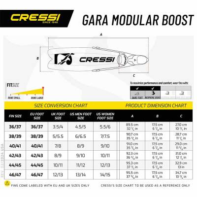 Cressi Gara Turbo Boost Dalış Paleti - 5