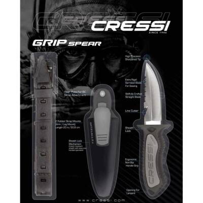 Cressi Grip Dalış Bıçağı - 4