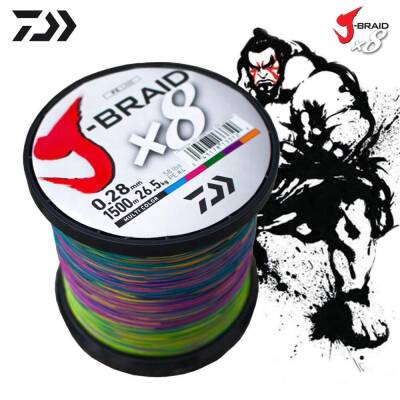 Daiwa JBraid 8B Multicolor 1500m İp Misina - 1