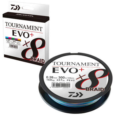 Daiwa Tournament EVO+ 8B Multicolor İp Misina (300m) - 1