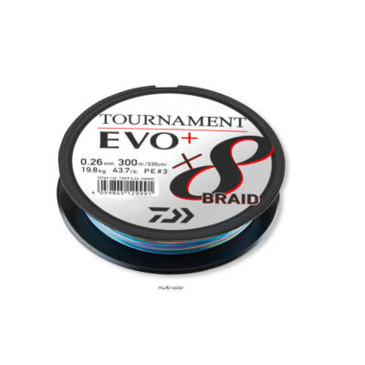 Daiwa Tournament EVO+ 8B Multicolor İp Misina (300m) - 2