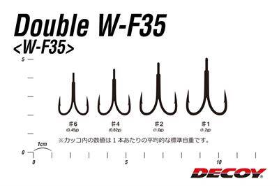 Decoy W-F35 Double Hook İkili Maket Balık İğnesi - 3