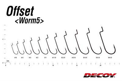 DECOY Worm5 Offset Hook Offset İğne - 3