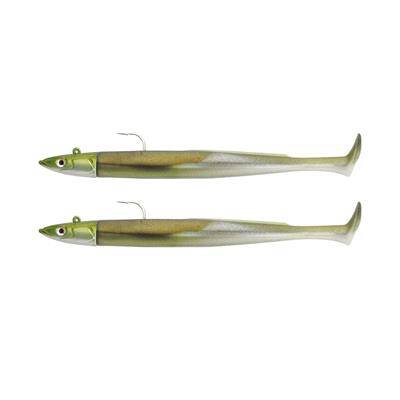 Fiiish Crazy Paddle Tail CPT120 CPT1442 x2 Combo 15gr Khaki Silikon Yem - 1