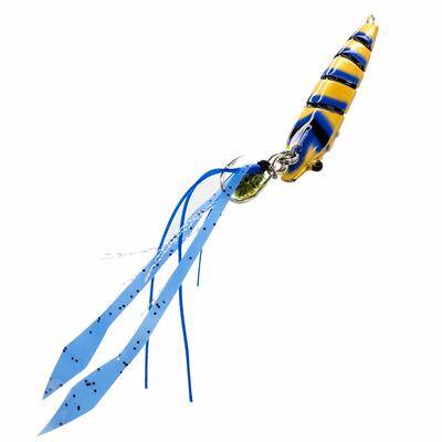 Fiiish CSK45 CSK1106 Candy Shrimp 15gr 4.5cm Gold Blue Jig - 1