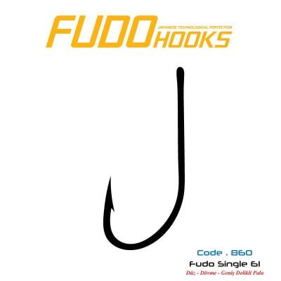 Fudo 8601 Single 61 Black Nikel İğne - 2