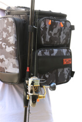 Fujin Black Camo Back Pack - Balıkçı Sırt Çantası - 5