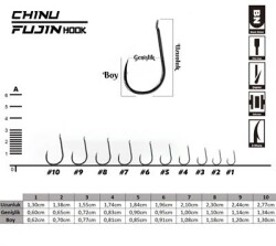 Fujin Chinu Çapraz Deliksiz Olta Kancası - 2