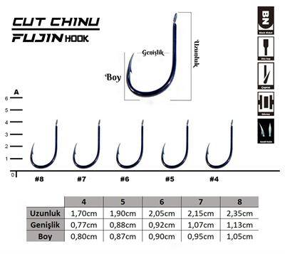 Fujin Cut Chinu Çapraz Deliksiz Olta Kancası - 2