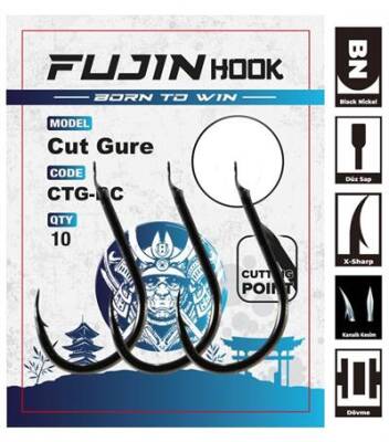 Fujin Cut Gure Deliksiz Düz Olta Kancası - 1