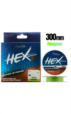 Fujin Hex Braid 8x 300mt Fluo Green PE İp Misina - 1