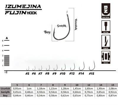 Fujin Izumejina Deliksiz Çapraz Olta Kancası - 2