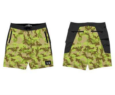 Fujin Performance Short Camo Pistachio - 1