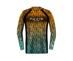 Fujin Performance T-Shirt Aqua Orange Fish - 2