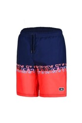 Fujin Pro Angler Board Short Mayo Scarlet Dark Navy - 3