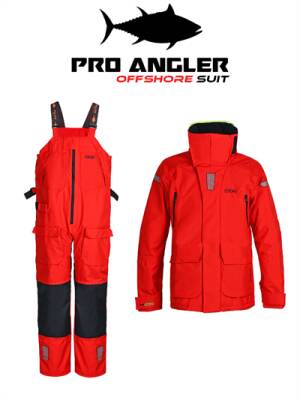 Fujin Pro Angler Off Shore Suit Red Navy - 1