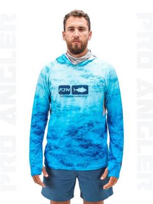 Fujin Pro Angler S24 Buff&Hoodie Blue Wave - 2