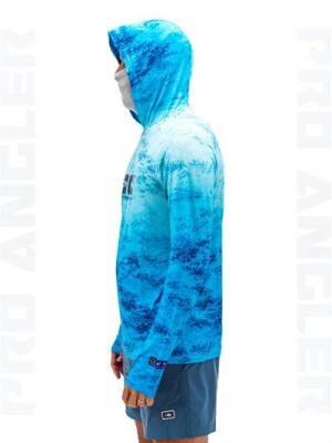 Fujin Pro Angler S24 Buff&Hoodie Blue Wave - 3