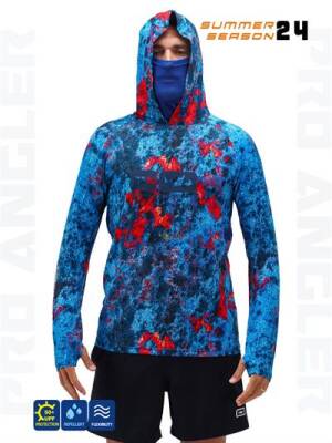 Fujin Pro Angler S24 Buff&Hoodie Red Reef - 1