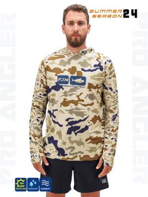 Fujin Pro Angler S24 Hooded Natural Camo - 1