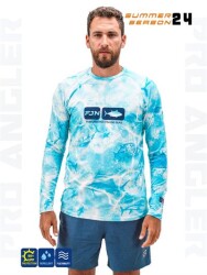 Fujin Pro Angler S24 T-Shirt Water Camo - 1