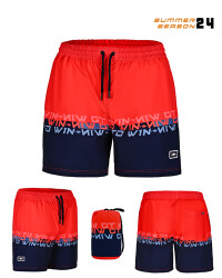 Fujin Pro Angler Short Mayo Scarlet Dark Navy - 1