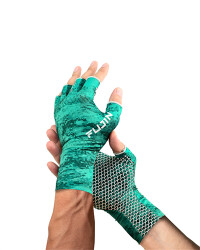 Fujin Pro Angler Summer Gloves Green - 2