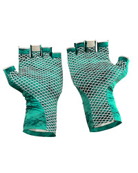 Fujin Pro Angler Summer Gloves Green - 6