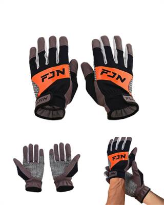 Fujin Pro Angler Trolling Gloves Black - 1