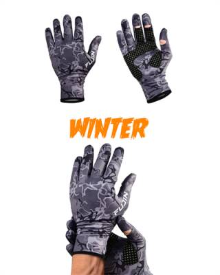 Fujin Pro Angler Winter Gloves Black Camo - 1