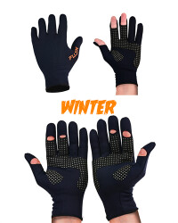 Fujin Pro Angler Winter Gloves Black - 1