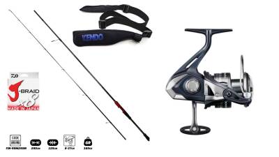 Fujin Red Romeo 270cm 8-37gr & Shimano Miravel C3000 Spin Seti - 1