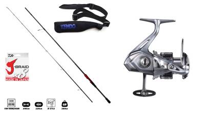 Fujin Red Romeo 270cm 8-37gr & Shimano Nasci 4000 FC Spin Seti - 1