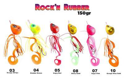 Fujin Rock'n Rubber 150gr Tai Rubber Set - 1