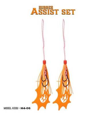 Fujin Rubber Hazır Skirt + Assist Set Orange H4-06 - 1