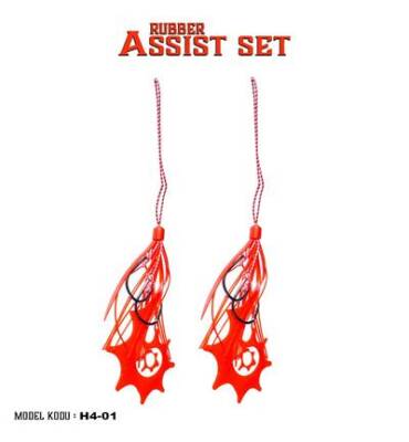 Fujin Rubber Hazır Skirt + Assist Set Red H4-01 - 1