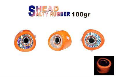 Fujin Salty Rubber Head 100gr Kafa 05 Orange 3D Eye - 1