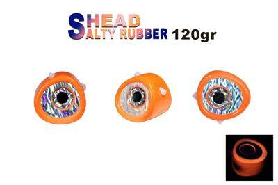 Fujin Salty Rubber Head 120gr Kafa 05 Orange 3D Eye - 1