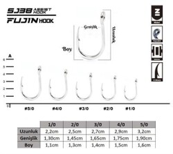 Fujin SJ38 Delikli Kaynaklı Assist Kancası - 2