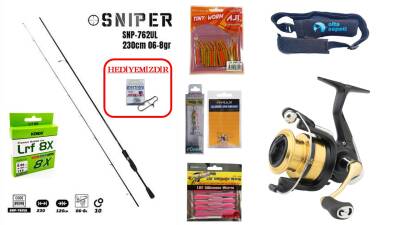 Fujin Sniper 230 cm 0.6-8 gr & Daiwa RS 500 LRF Seti - 1