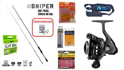 Fujin Sniper 230 cm 0.6-8 gr & Okuma Acuador ACU-1000A LRF Seti - 1