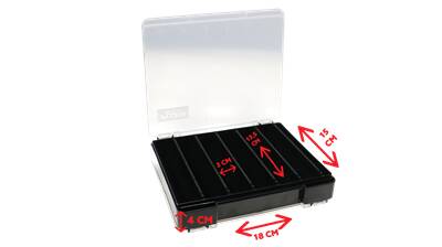 Fujin Tackle Box 125DS Çift Taraflı Slim Maket Balık Kutusu - 5