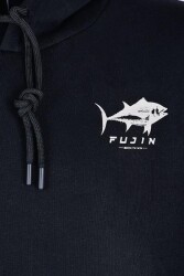 Fujin Tuna Hoodie Black Sweatshirt Erkek - 4