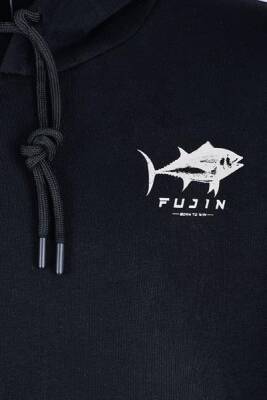 Fujin Tuna Hoodie Black Sweatshirt Erkek - 4