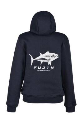 Fujin Tuna Hoodie Black Sweatshirt Kadın - 3