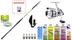 Kendo Azurro Surf 420cm 150 gr & Okuma ARIA-8000a SURF SETİ - 1