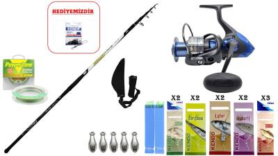 Kendo Azurro Surf 420cm 150 gr & Okuma Safina SNW-6000A SURF SETİ - 1