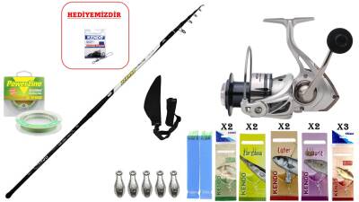 Kendo Azurro Surf 420cm 150 gr & Remixon Metalim 7000D SURF SETİ - 1