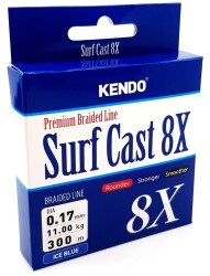 Kendo Surf Cast 8X Fighting 300 mt Örgü İp ( ICE BLUE) - 1